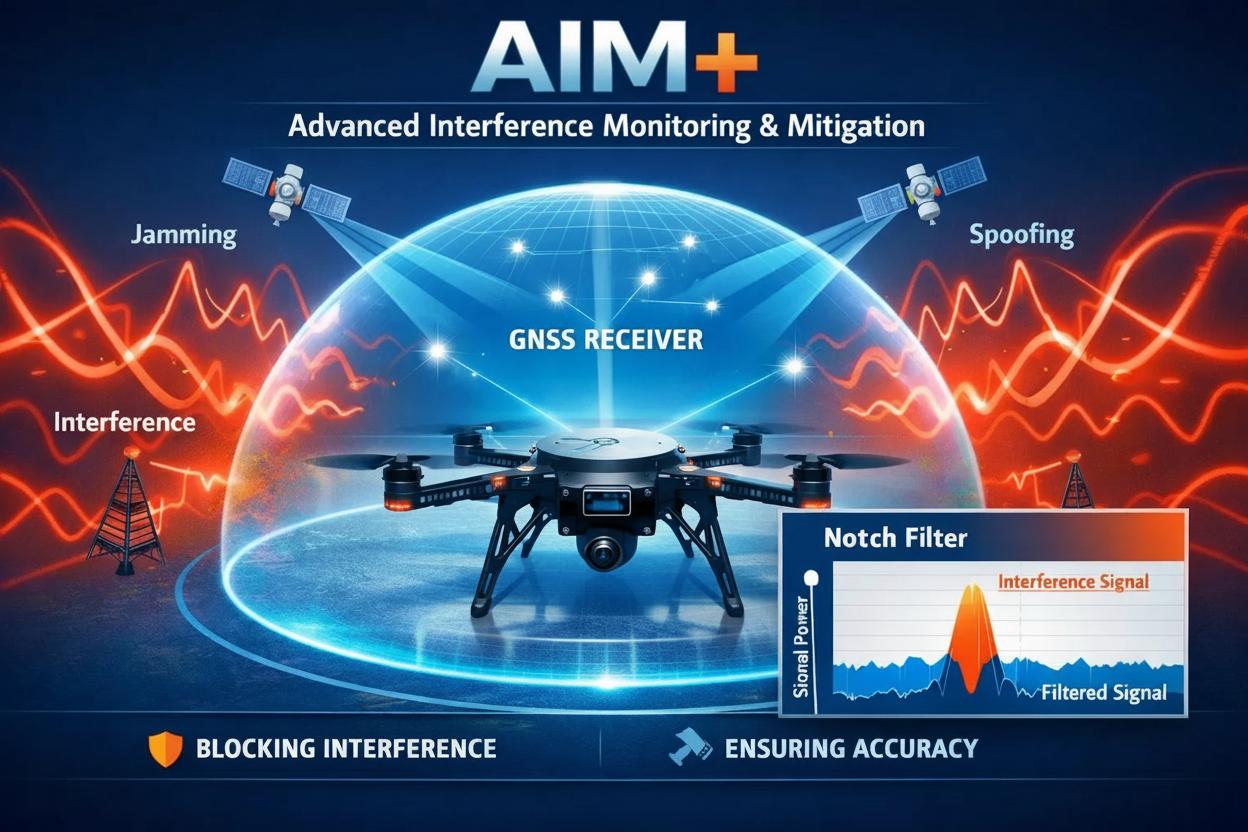 Septentrio AIM+ Anti-Jamming Technology for UAV GNSS