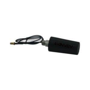GNSS choke ring antenna on white background