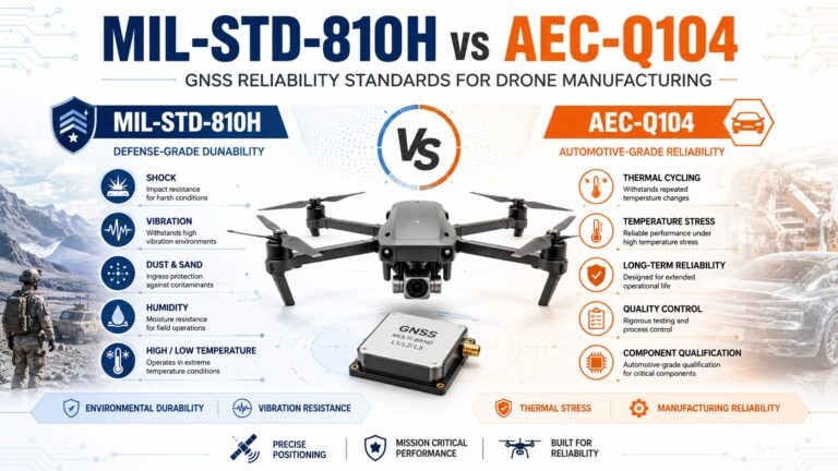 MIL-STD-810H vs AEC-Q104: GNSS Reliability Standards for Drone Manufacturing