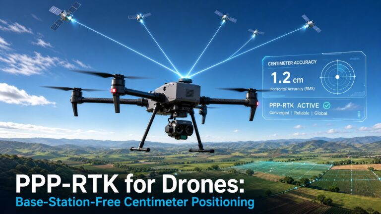 PPP-RTK for Drones: Base-Station-Free Centimeter Positioning Explained