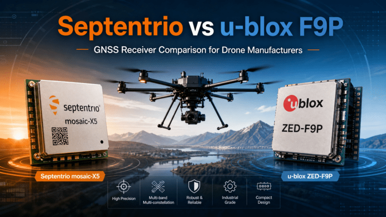 Septentrio vs u-blox F9P: GNSS Receiver Comparison for Drone Manufacturers