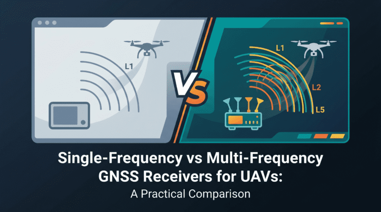 single vs Multi Frequency GNSS Receiver for UAVs: Complete Guide