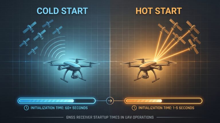 Cold Start vs Hot Start: GNSS Receiver Startup Times for UAV Operations