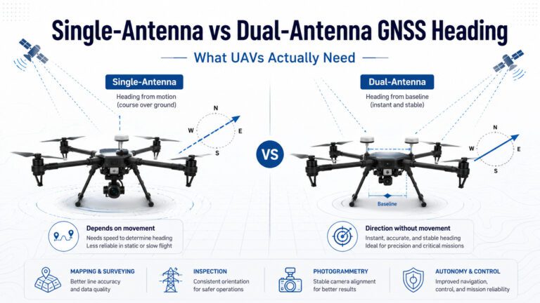Single-Antenna vs Dual-Antenna GNSS Heading: