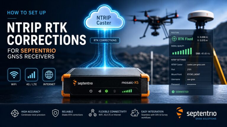 How to Set Up NTRIP RTK Corrections for Septentrio GNSS Receivers