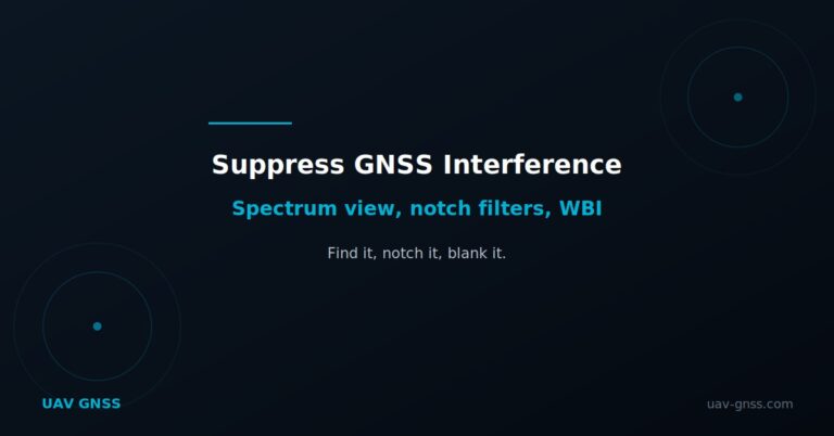 Finding and suppressing GNSS interference on a drone platform