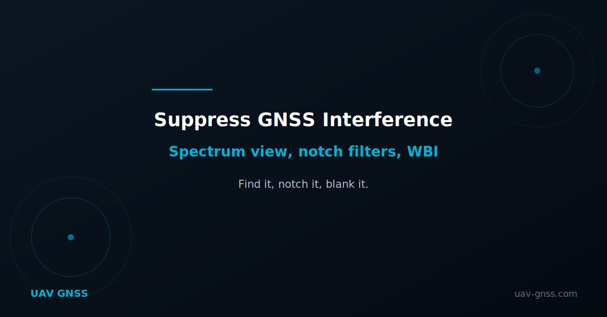Finding and suppressing GNSS interference on a drone platform