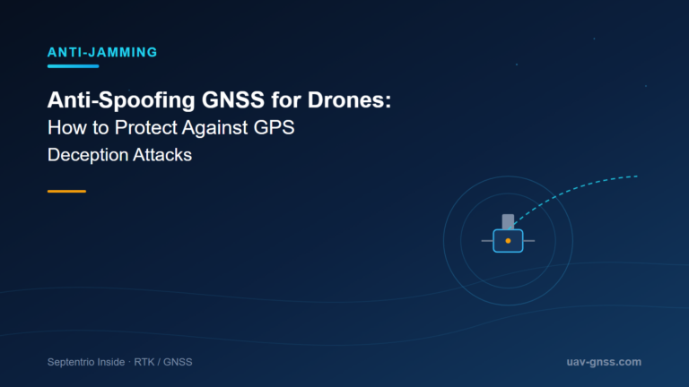 Anti-Spoofing GNSS for Drones: How to Protect Against GPS Deception Attacks
