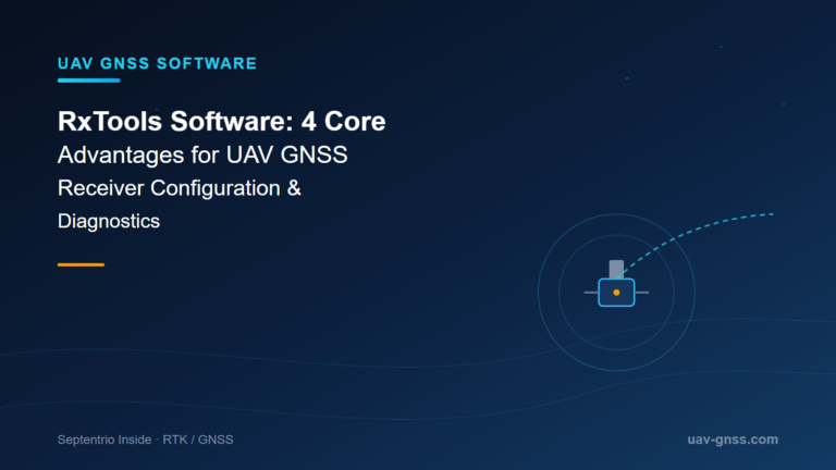 RxTools Software: 4 Core Advantages for UAV GNSS Receiver Configuration & Diagnostics